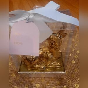 Gold Deer Tree Ornament, Balsam Fir Scent